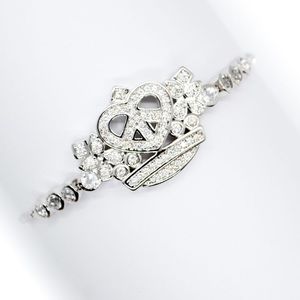 Love & Peace Silver Bracelet